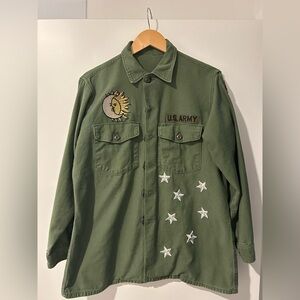Green Military Style Jacket